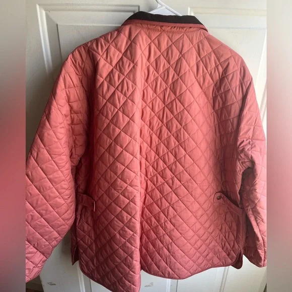 Lands End Women’s Plus‎ Quilted Primaloft Insulated Mauve Barn Jacket 2X - Picture 3 of 8